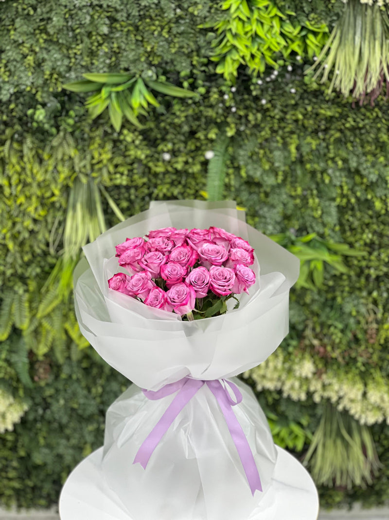 25 Purple Roses Bouquet