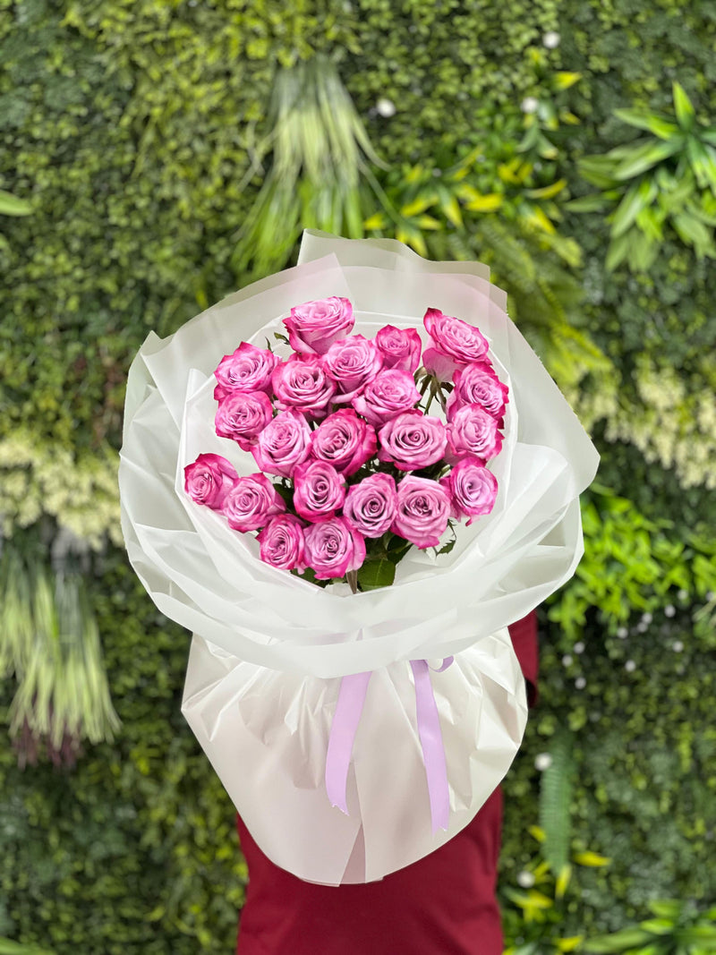 25 Purple Roses Bouquet