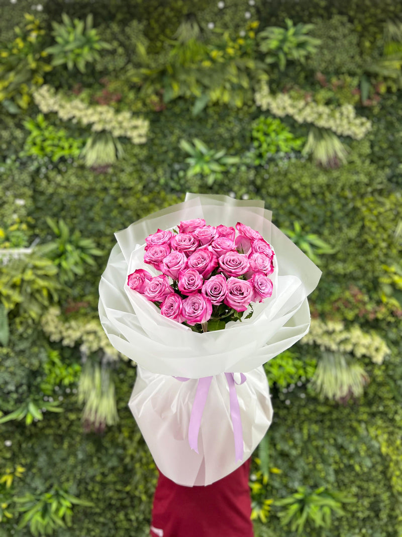 25 Purple Roses Bouquet
