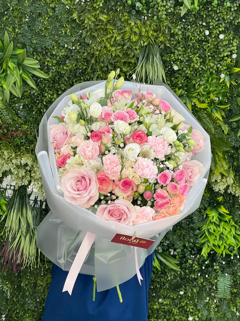 Rosy Glow Fresh Bouquet