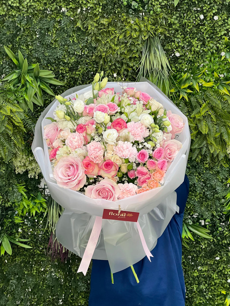 Rosy Glow Fresh Bouquet