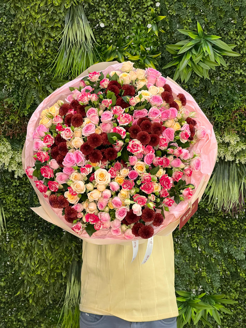 Colorful Mixed Spray Roses Bouquet