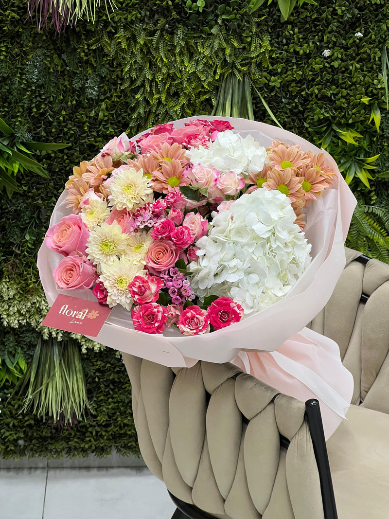 Rosy Clouds Fresh Bouquet