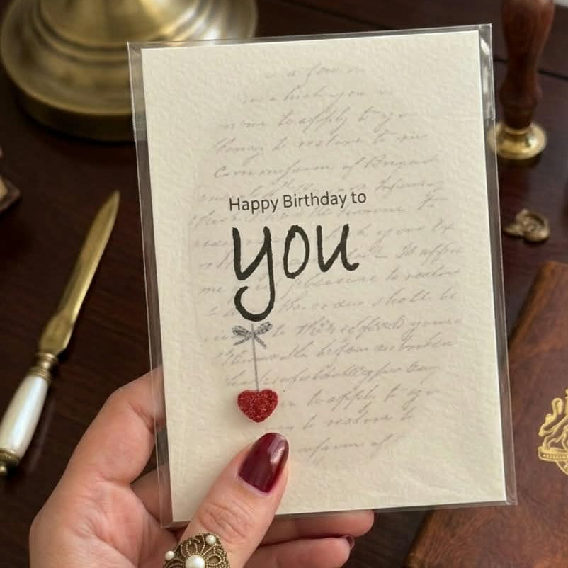 Happy Birthday To You Vintage Letter Card