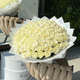 Snowy Majesty - 101 White Roses