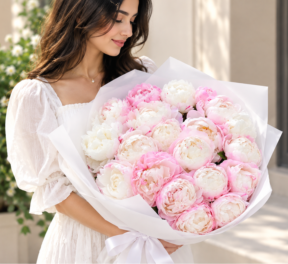 21 Fresh Peony Bouquet