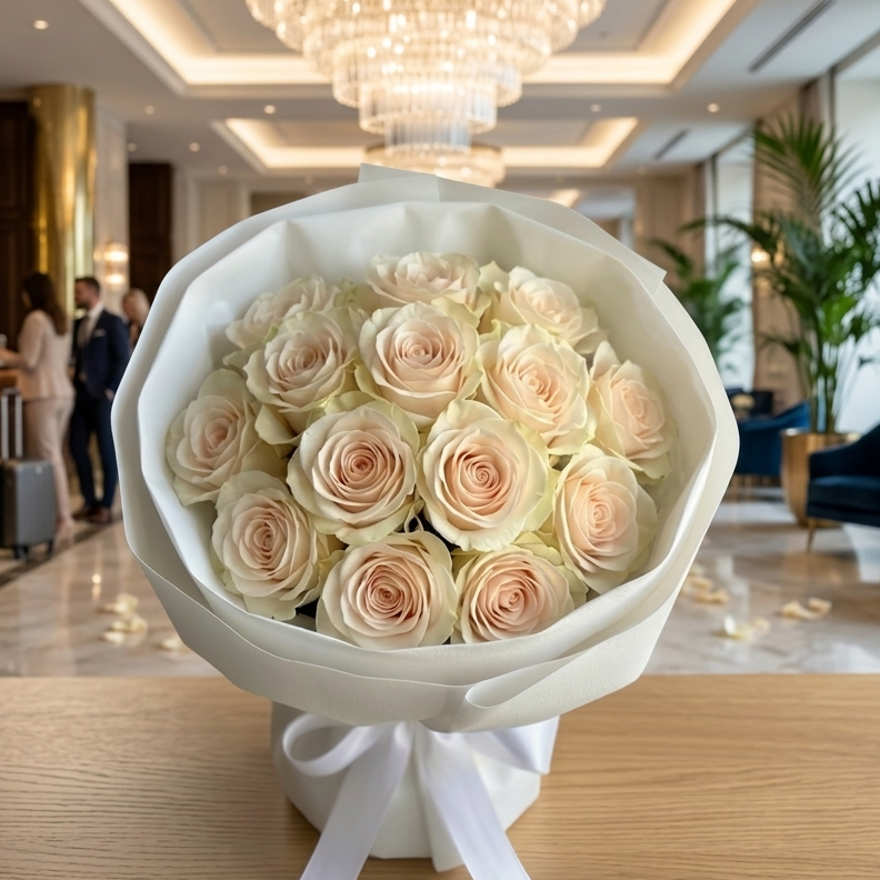 Champagne Whispers - Premium Roses