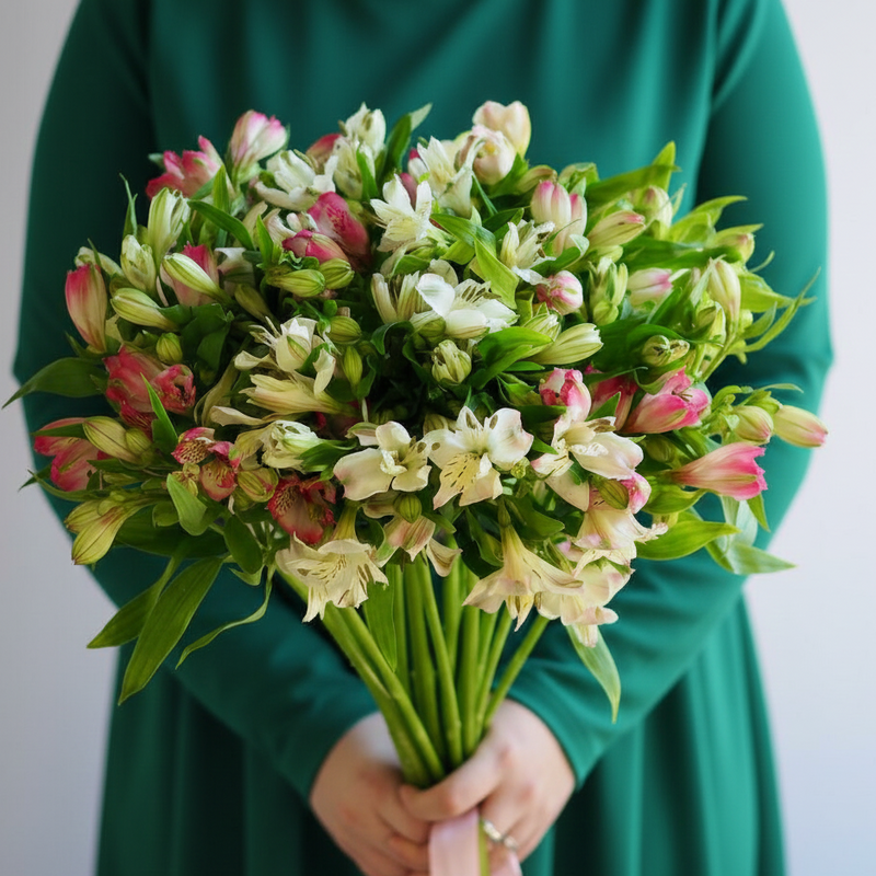 Fresh Alstroemerias Bunch