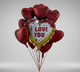 I Love You Balloons Set - with Helium
