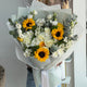 Golden Sunshine & White Elegance Bouquet
