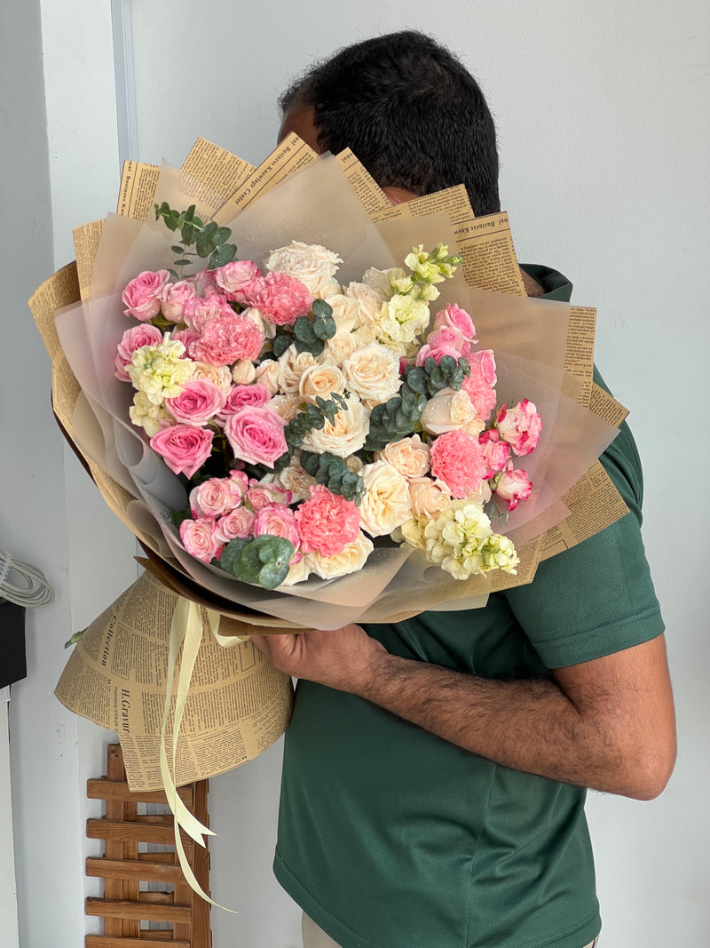 Peach & Blush Melody Bouquet