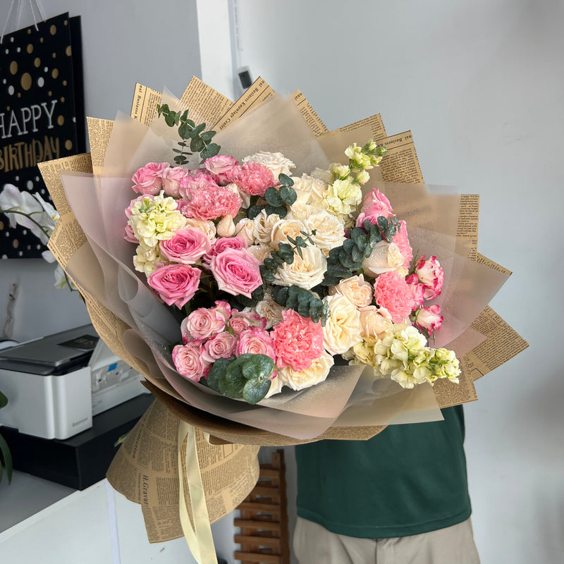 Peach & Blush Melody Bouquet