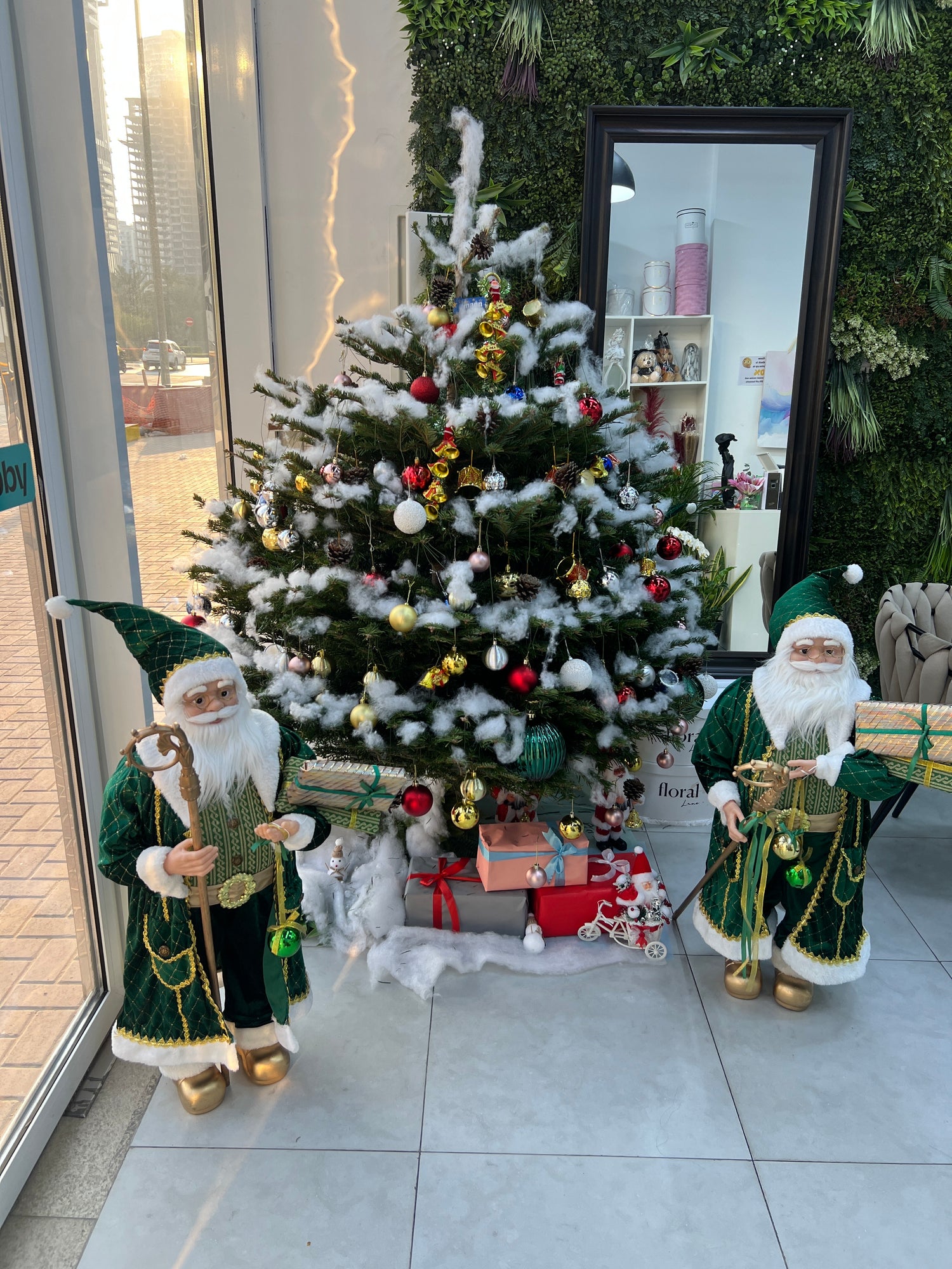 Natural Christmas Tree with Decorations🎄