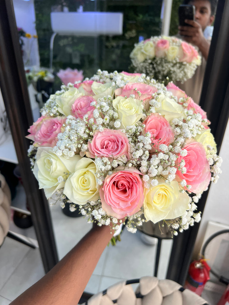 Pink Whisper Bridal Hand Bouquet