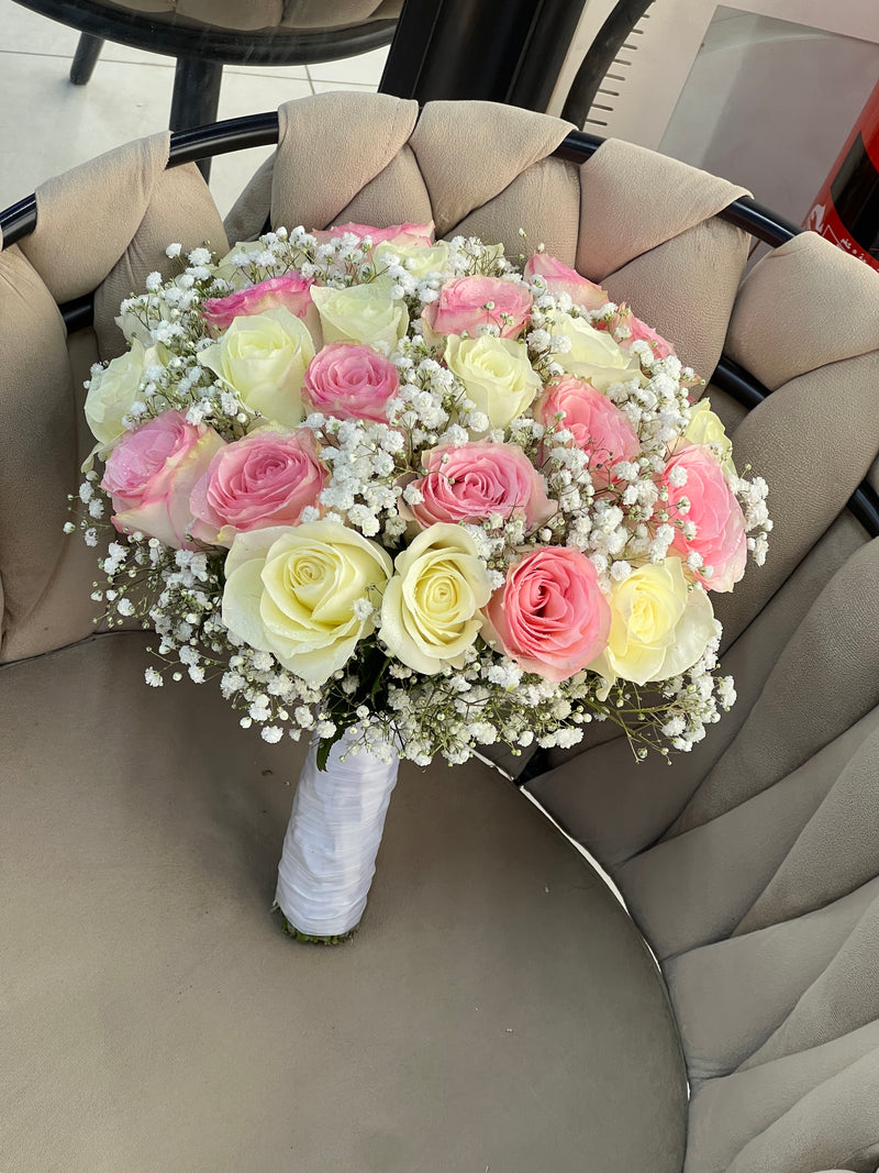 Pink Whisper Bridal Hand Bouquet