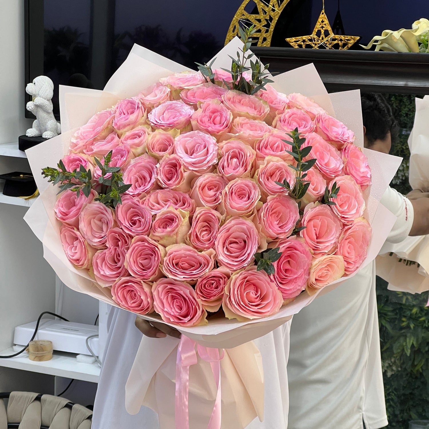 Soft Pink Elegance - 51 Pink Roses