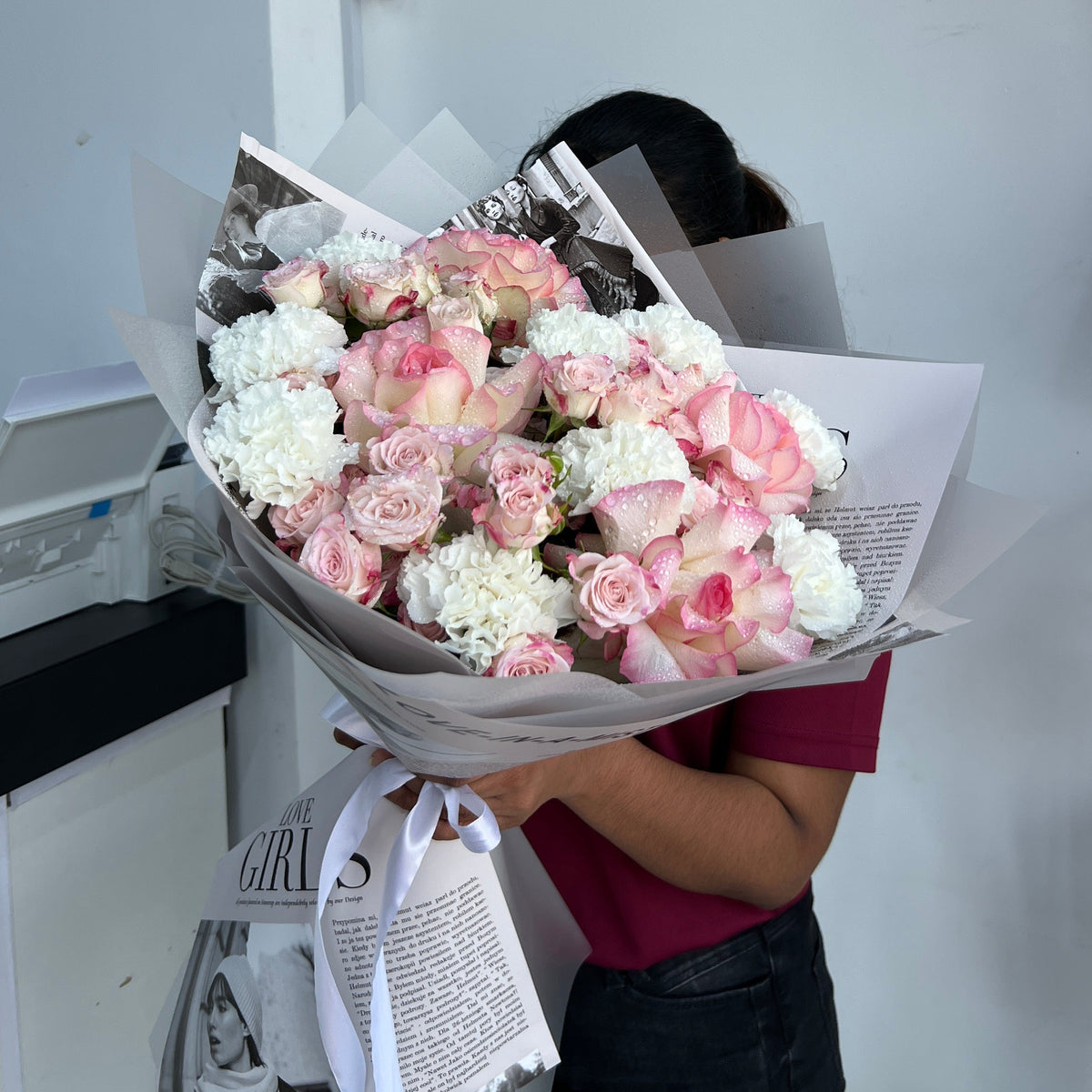 Blushing Romance Mixed Floral Bouquet