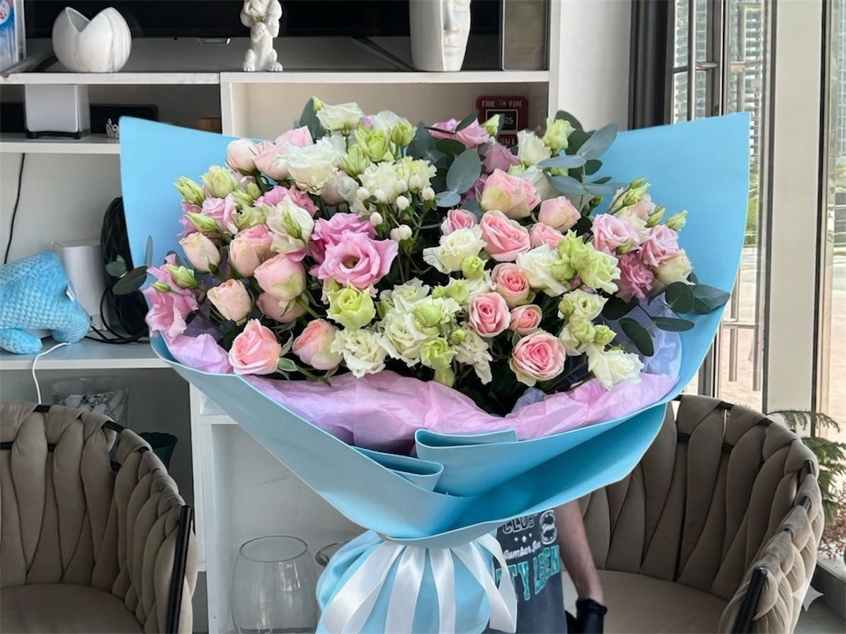Skyline Blush Lisianthus Bouquet