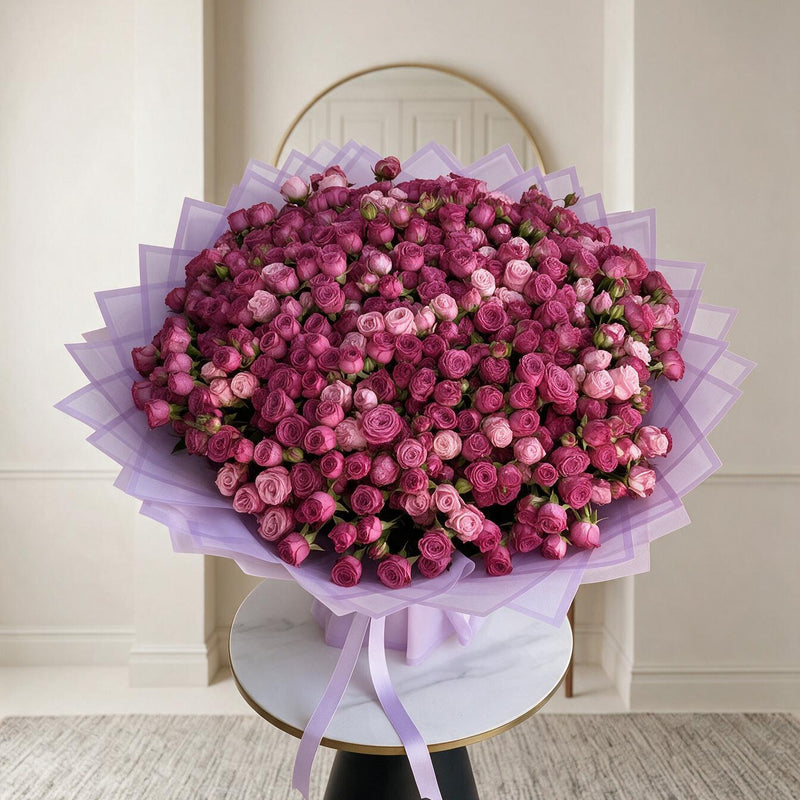 101 Premium Garden Spray Roses Bouquet