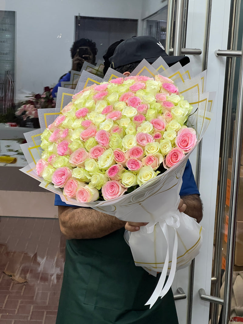 Pure Bliss Bouquet 101 Roses