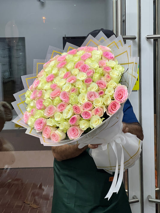 Pure Bliss Bouquet 101 Roses