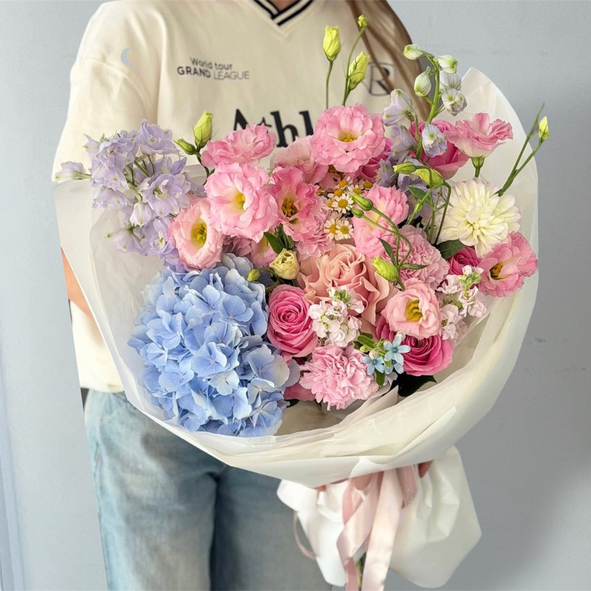 Pastel Garden Dream Mixed Floral Bouquet