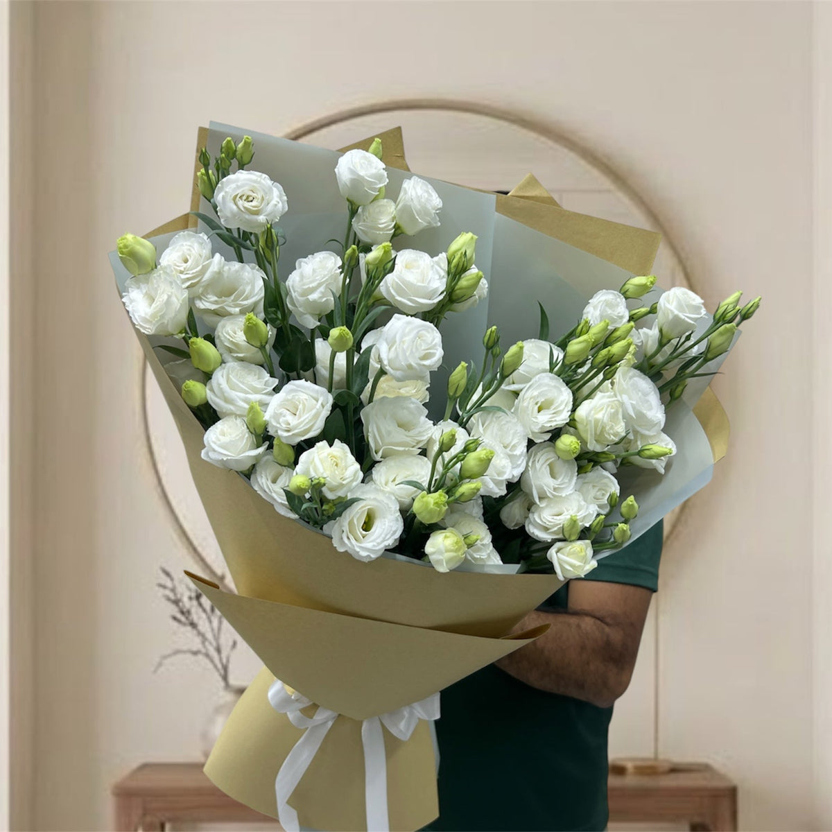 White Lisianthus Bouquet