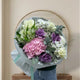 Enchanting Pink And Purple Garden Luxury Bouquet