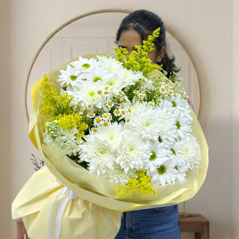 Chrysanthemum and Tanacetum Blooms Bouquet