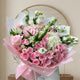 Enchanting Pink And White Hydrangea And Rose Garden Bouquet