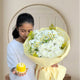 Sunshine Meadow Bouquet & Passion Mango Pastry (160g) Set