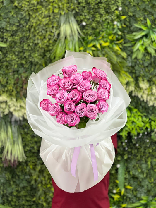 25 Purple Roses Bouquet