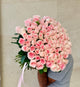 101 Pink Roses Bunch