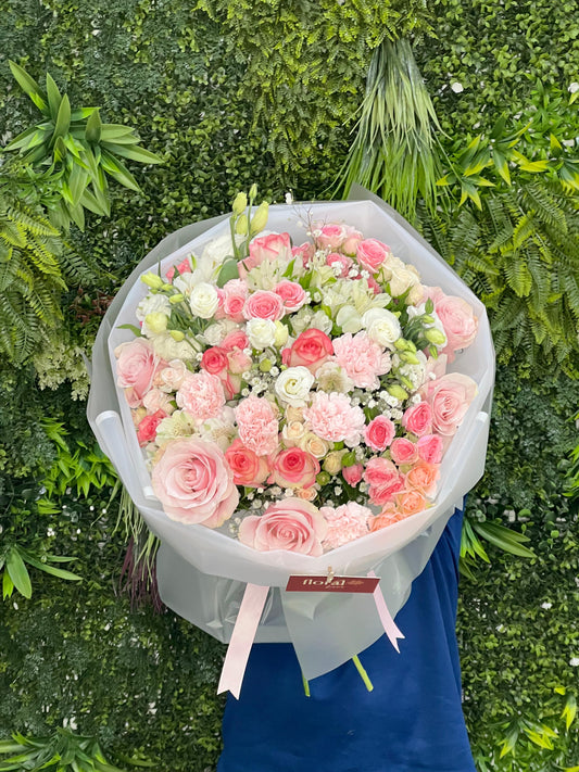 Rosy Glow Fresh Bouquet