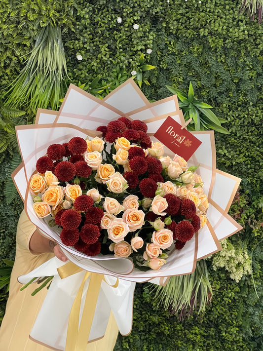 Golden whisper bouquet