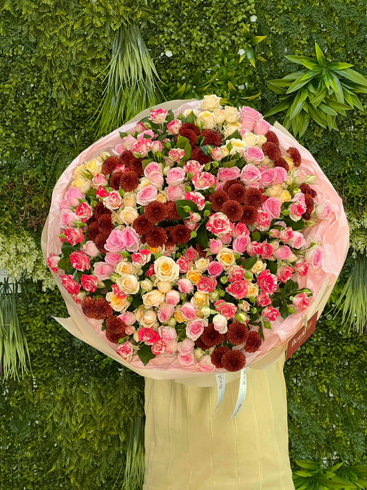 Colorful Mixed Spray Roses Bouquet
