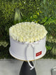 White Luxury Roses Box