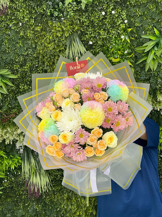 Rainbow Bliss Premium Bouquet