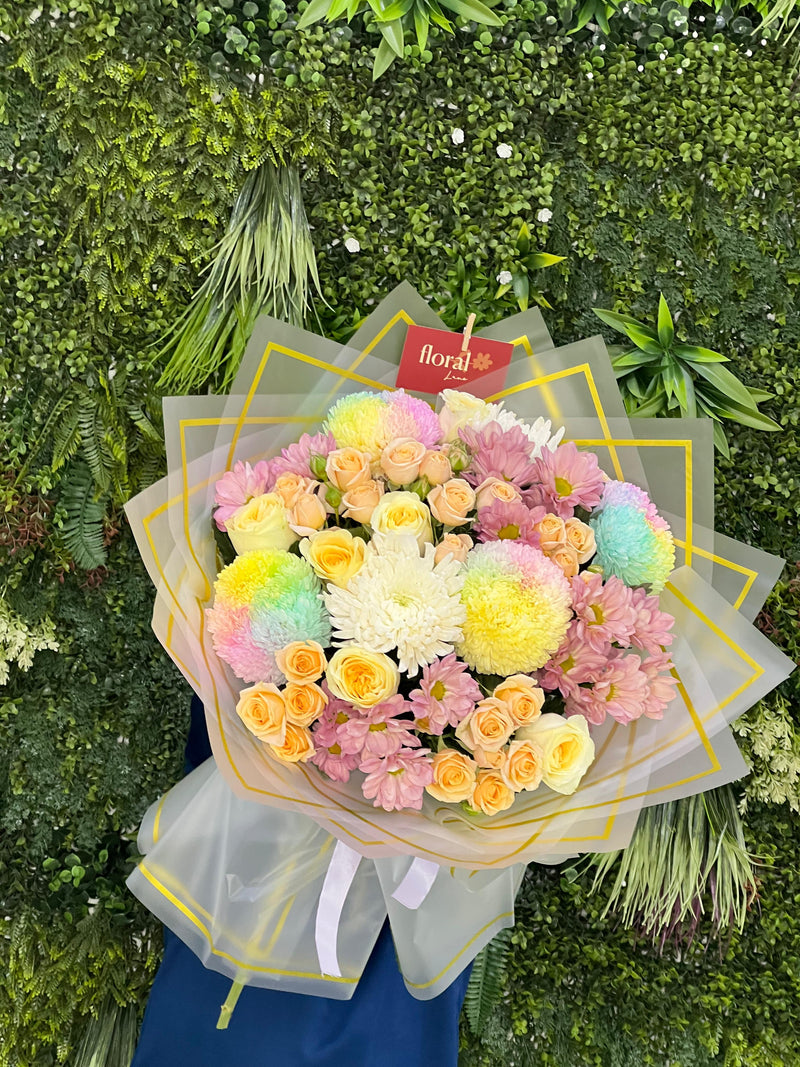 Rainbow Bliss Premium Bouquet