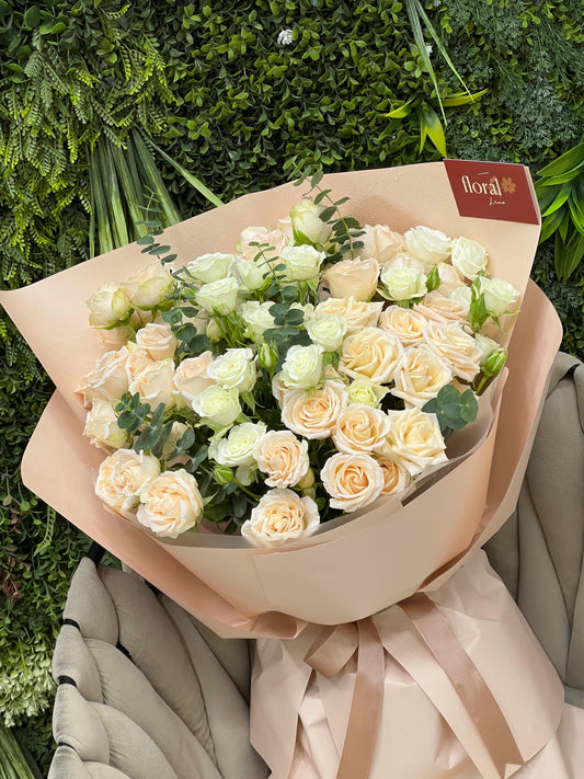 Peach Blush Fresh Bouquet