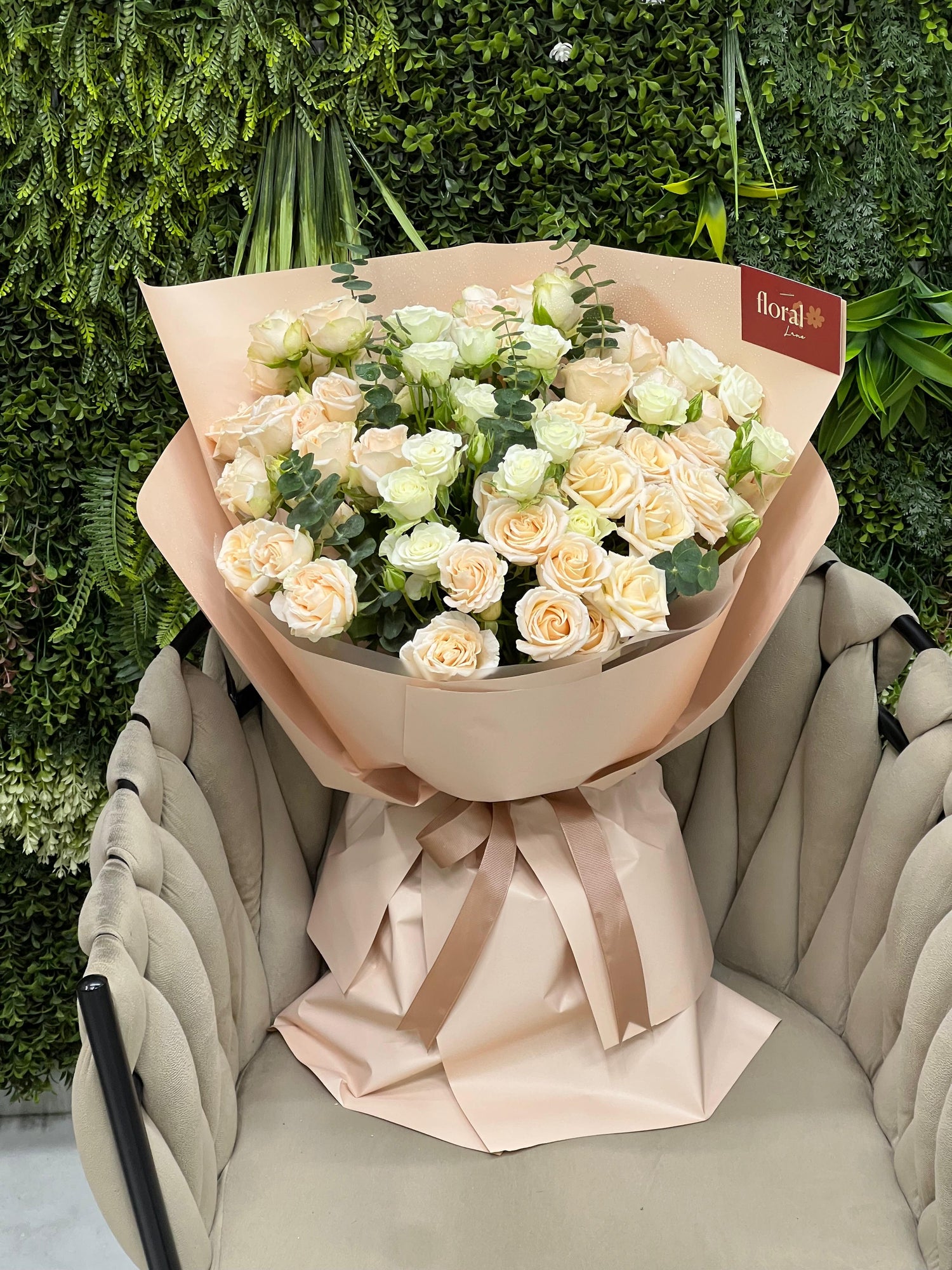 Peach Blush Fresh Bouquet