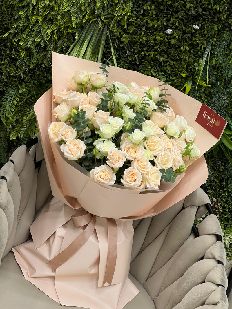 Peach Blush Fresh Bouquet