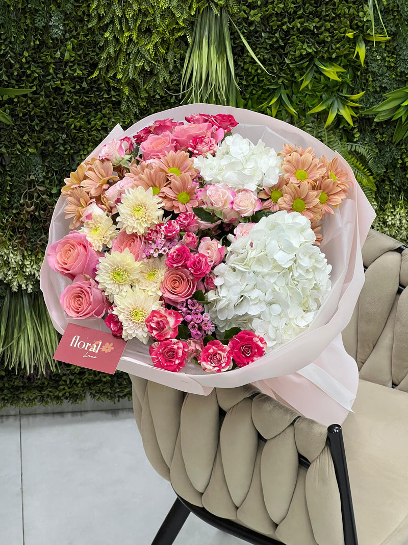 Rosy Clouds Fresh Bouquet