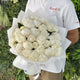 31 White Peony Bouquet