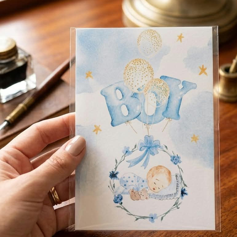 Baby Boy Greeting Card
