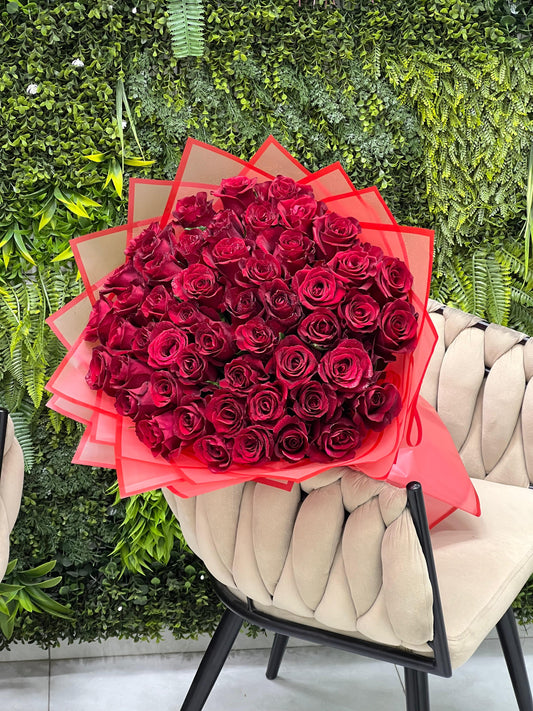 51 Fresh Red Roses