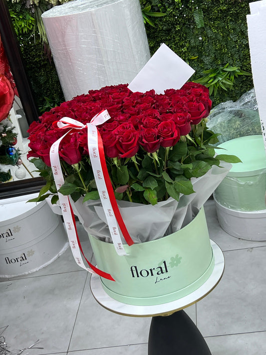 Red Love Box - 101 Red Roses