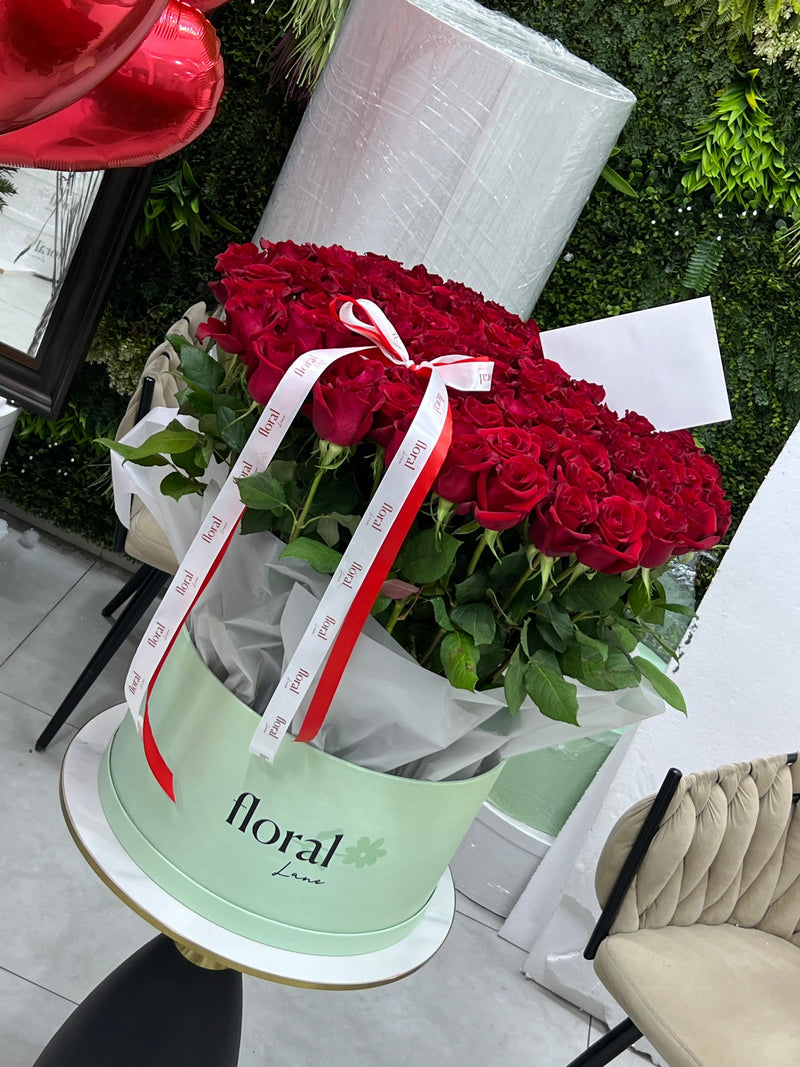 Red Love Box - 101 Red Roses