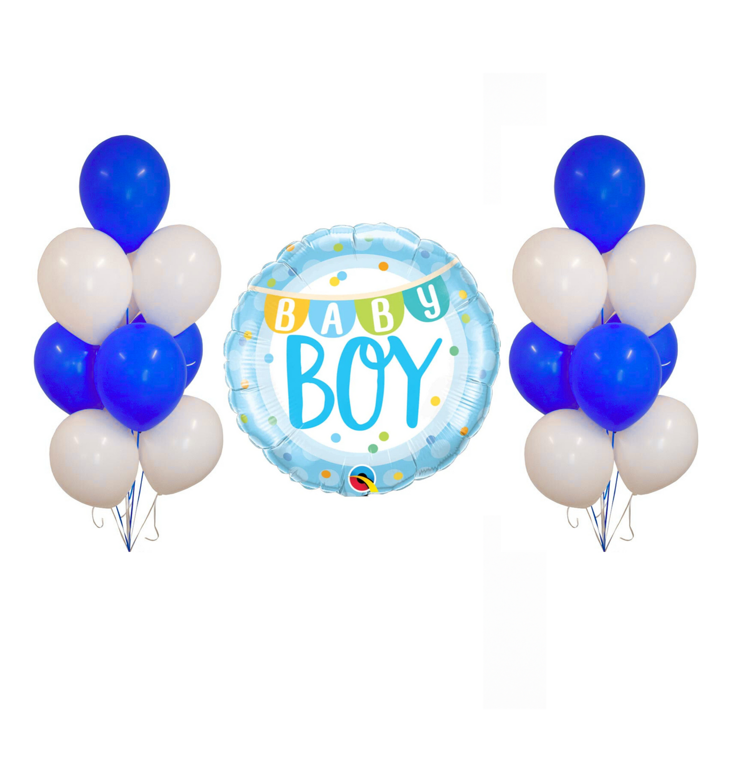 Baby Boy Celebration Balloon Bunch (Helium Filled)