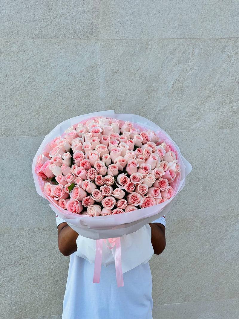 101 Pink Roses Bouquet